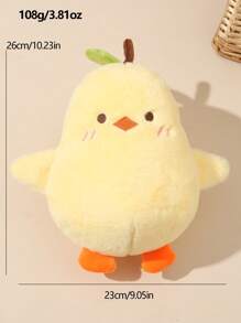 1入組雞設計隨機顏色寵物毛絨玩具狗和貓互動 - 黃色 - 查看 5