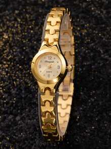 Reloj cuarzo de puntero redondo
