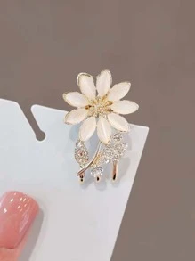 Tiệc Kẹp Tóc Đính Kim Cương Giả & Hoa Trang Trí - Vàng - Xem 4