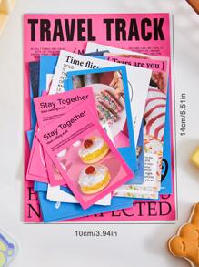 1包混合圖案什錦貼紙時尚多用途貼紙適用於DIY工藝品裝飾品手帳 - 彩色 - 查看 3