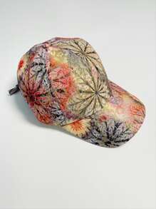 1pc Women Allover Print Casual Baseball Cap, For Outdoor - Multicolor - View 1