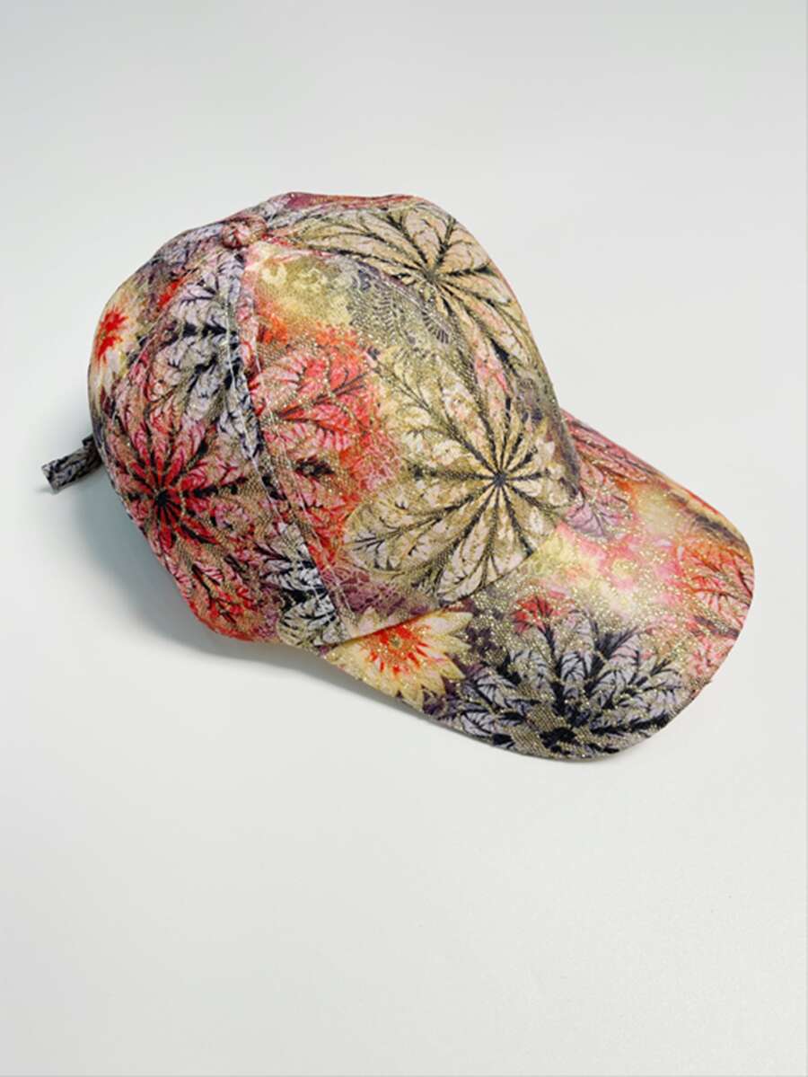 1pc Women Allover Print Casual Baseball Cap, For Outdoor - Multicolor - View 1