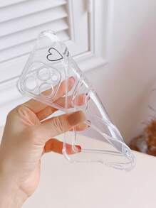 Heart Pattern Anti-fall Phone Case With Card Slot - Multicolor - View 3