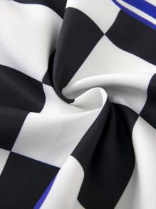 ROMWE MEN Street Life Hombres Camisa de cuadros & con estampado de fuego - Multicolor - Ver 6