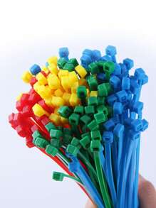 100pcs Plain Disposable Tie - Red - View 2