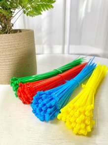 100pcs Plain Disposable Tie - Red - View 5