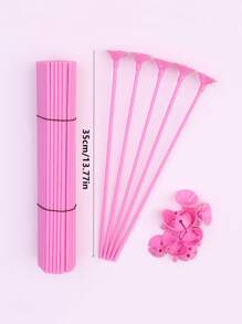 10 Phụ kiện bóng bay 32cm Que Macaron - Hồng - Xem 3