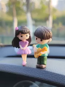 2入組吉他設計車內裝飾品 - 彩色 - 查看 7