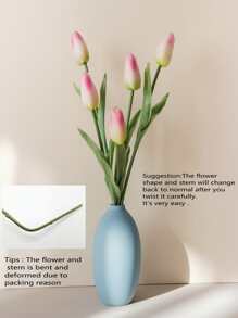 3 cái/bộ Hoa Tulip Nhân Tạo, Thân Hoa Tulip Giả Trang Trí Nhà - Nhiều màu - Xem 4