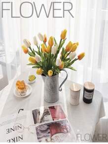 3 cái/bộ Hoa Tulip Nhân Tạo, Thân Hoa Tulip Giả Trang Trí Nhà - Nhiều màu - Xem 6