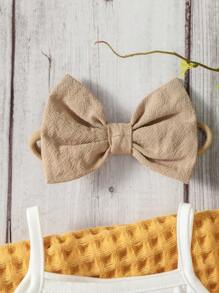 SHEIN Đầm em bé Thêu Khối Màu Giải trí - Nhiều màu - Xem 5
