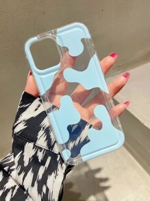 Funda transparente para teléfono con bloques de color compatible con iPhone 15/15Pro/15Plus/15Promax - Multicolor - Ver 1