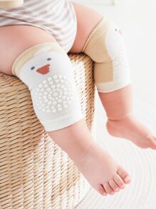 2入組嬰兒卡通圖案防滑護膝 - 彩色 - 查看 1