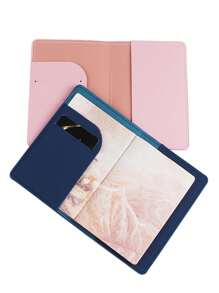 2 件套圖案護照套旅行護照夾護照錢包學校用品學校用品學校用品學生護照套護照袋護照袋飛行返校男女旅行必需品旅行配件度假配飾節日旅行配件套裝女士禮品情侶禮物 - 彩色 - 查看 5