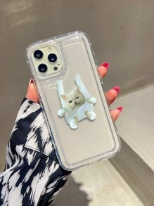 Cat Pattern Phone Case - Multicolor - View 1