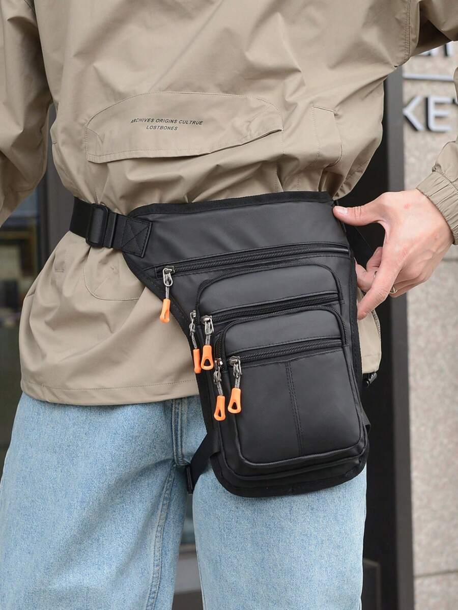 Bolsa de pierna de gran capacidad funcional - Negro - Ver 1