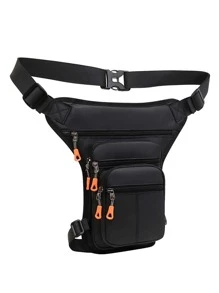 Bolsa de pierna de gran capacidad funcional - Negro - Ver 2