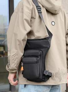 Bolsa de pierna de gran capacidad funcional - Negro - Ver 6