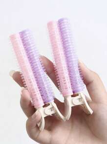 2pcs Fluffy Hair Clip - Pink - View 1