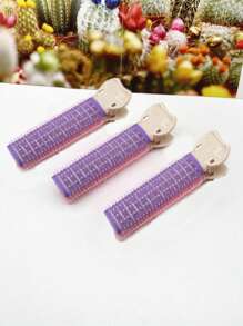 2pcs Fluffy Hair Clip - Pink - View 4