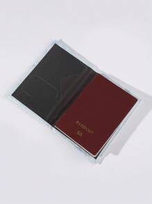 时尚大理石图案卡片夹 - 便携式旅行护照套 - 轻便双折套 度假配件 适合假期 旅行用品 旅行组织者 旅行用品 旅行钱包 护照夹 护照钱包 海滩度假包 夏季圣诞假期 - 藍白色 - 查看 6