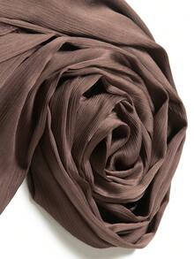 1 chiếc khăn quàng cổ thời trang cho nữ cho cuộc sống hàng ngày - Cà phê nâu - Xem 3