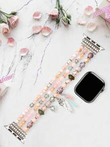合成樹脂珠子裝飾錶帶適用於Apple Watch - 彩色 - 查看 7