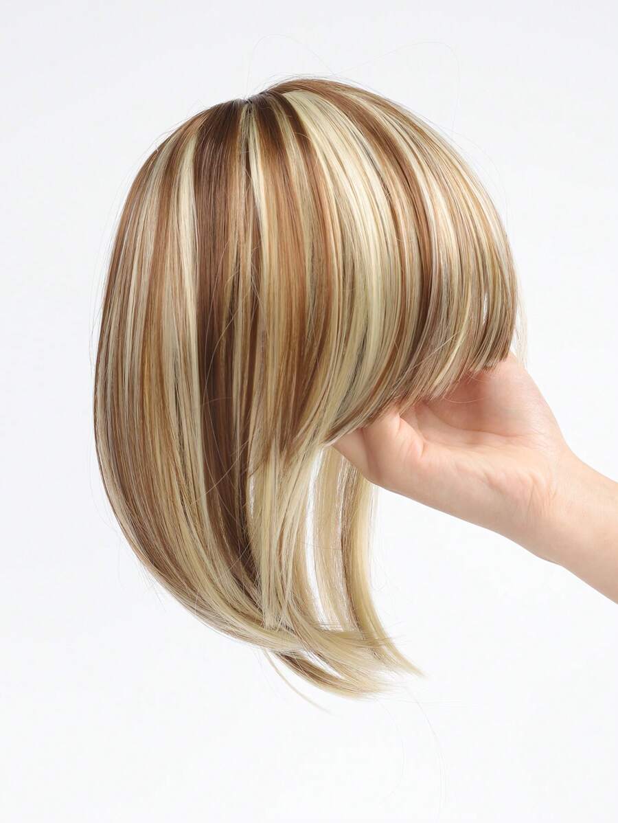 Short Straight Synthetic Hair Bangs - Piano Color - View 1