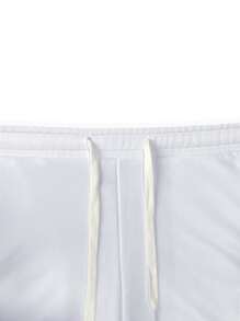Manfinity Homme Men Drawstring Waist Shorts - White - View 5