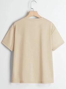 Mulvari Camiseta con estampado floral - Albaricoque - Ver 2