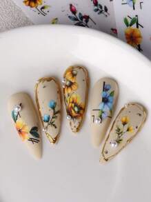 FULL BEAUTY 2張印花美甲貼紙 - 彩色 - 查看 2