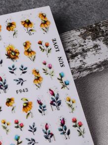 FULL BEAUTY 2張印花美甲貼紙 - 彩色 - 查看 5