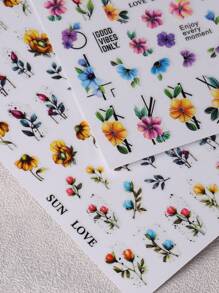 FULL BEAUTY 2張印花美甲貼紙 - 彩色 - 查看 7