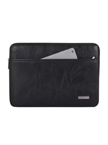 canvas artisan 帆布工匠 1 件斑马纹超薄防水 PU 笔记本包笔记本电脑内胆包适用于 HP Probook、笔记本电脑包、便携式笔记本电脑内胆包适用于 Macbook - 黑色 - 查看 1