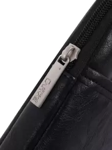 canvas artisan 帆布工匠 1 件斑马纹超薄防水 PU 笔记本包笔记本电脑内胆包适用于 HP Probook、笔记本电脑包、便携式笔记本电脑内胆包适用于 Macbook - 黑色 - 查看 5