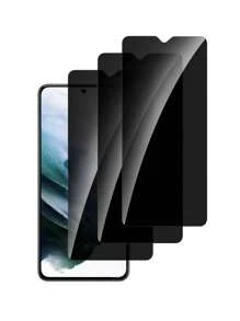 3pcs Screen Privacy Protection Film Compatible With Xiaomi, Private Screen Protector Compatible With IPhone 16/16 Plus/16 Pro/16 Pro Max/15/15Pro/15Plus/15Promax - Black - View 1