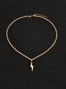 1 vòng cổ nam sét quyến rũ, trang sức bằng thép không gỉ - Vàng - Xem 4