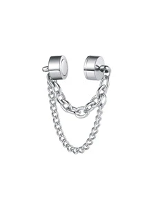 Nam 1 Miếng Trang trí chuỗi Từ tính Vòng bít tai , Thép không gỉ Đồ trang sức , Đối với Đồ trang sức Qủa tặng Và Buổi tiệc - Bạc - Xem 1