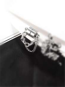 Nam 1 Miếng Trang trí chuỗi Từ tính Vòng bít tai , Thép không gỉ Đồ trang sức , Đối với Đồ trang sức Qủa tặng Và Buổi tiệc - Bạc - Xem 2