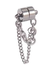 Nam 1 Miếng Trang trí chuỗi Từ tính Vòng bít tai , Thép không gỉ Đồ trang sức , Đối với Đồ trang sức Qủa tặng Và Buổi tiệc - Bạc - Xem 3