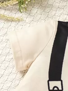 Bébé Garçon Imprimé Ours T-shirt & À Carreaux Short