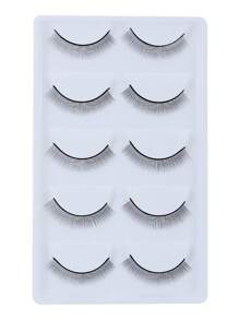 Glamlash 5pairs 8mm Training Eyelashes Extension Practice False Lashes For Beginner Teaching Eye Extension - Black - View 2