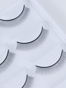 Glamlash 5pairs 8mm Training Eyelashes Extension Practice False Lashes For Beginner Teaching Eye Extension - Black - View 5