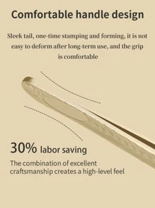 Glamlash 1pc MH-05 High-Grade 420 Stainless Steel Superhard Eyelash Extension Tweezer - Gold - View 4