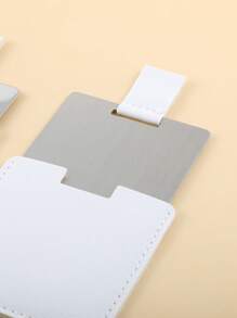 1 pieza Espejo portátil, espejo de vanidad, espejo de bolsillo, espejo pequeño, decoración para la sala de estar, dormitorio, baño del hogar, artículo de viaje, boda, fiesta, cumpleaños, regalos para hombres, mamá, papá, mejores amigos, maestro, Año Nuevo, accesorios, regalo divertido - Blanco - Ver 9