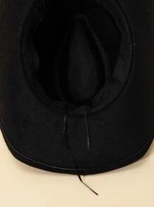 1 Phụ Nữ Trang Trí Hình Học Mũ Cao Bồi Thời Trang Cho Cuộc Sống Hàng Ngày - màu đen - Xem 3