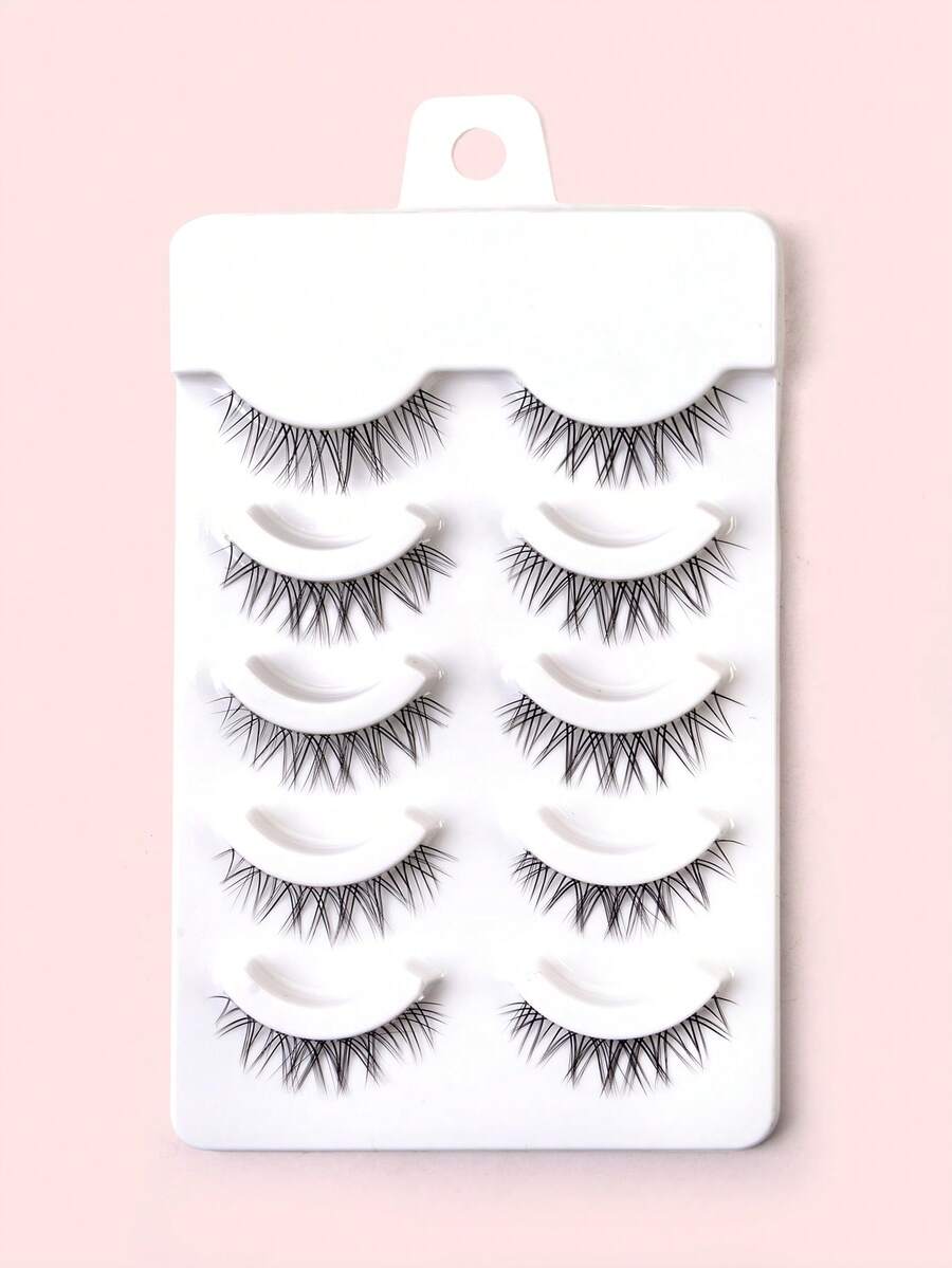 Homaylash 5對超長假睫毛 - 黑色 - 查看 1