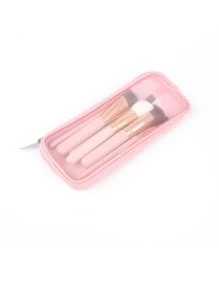 RANCAI 1 件网状化妆刷包旅行化妆工具收纳袋小化妆包旅行洗漱包铅笔盒化妆师收纳包