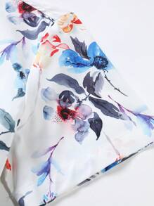 Manfinity RSRT 男士印花襯衫不帶T恤 - 白色 - 查看 5