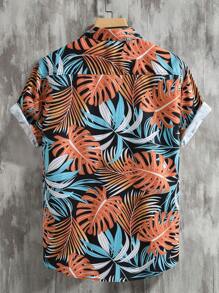 Manfinity RSRT Manfinity RSRT Men Tropical Print Beach Shirt Without Tee